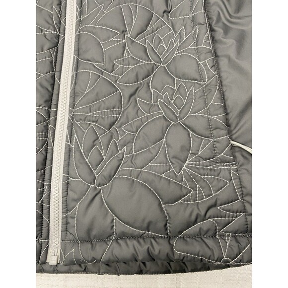 THE NORTH FACE Catawissa Lotus Flower Quilted Insulated Jacket Women XL Gray - Picture 6 of 13